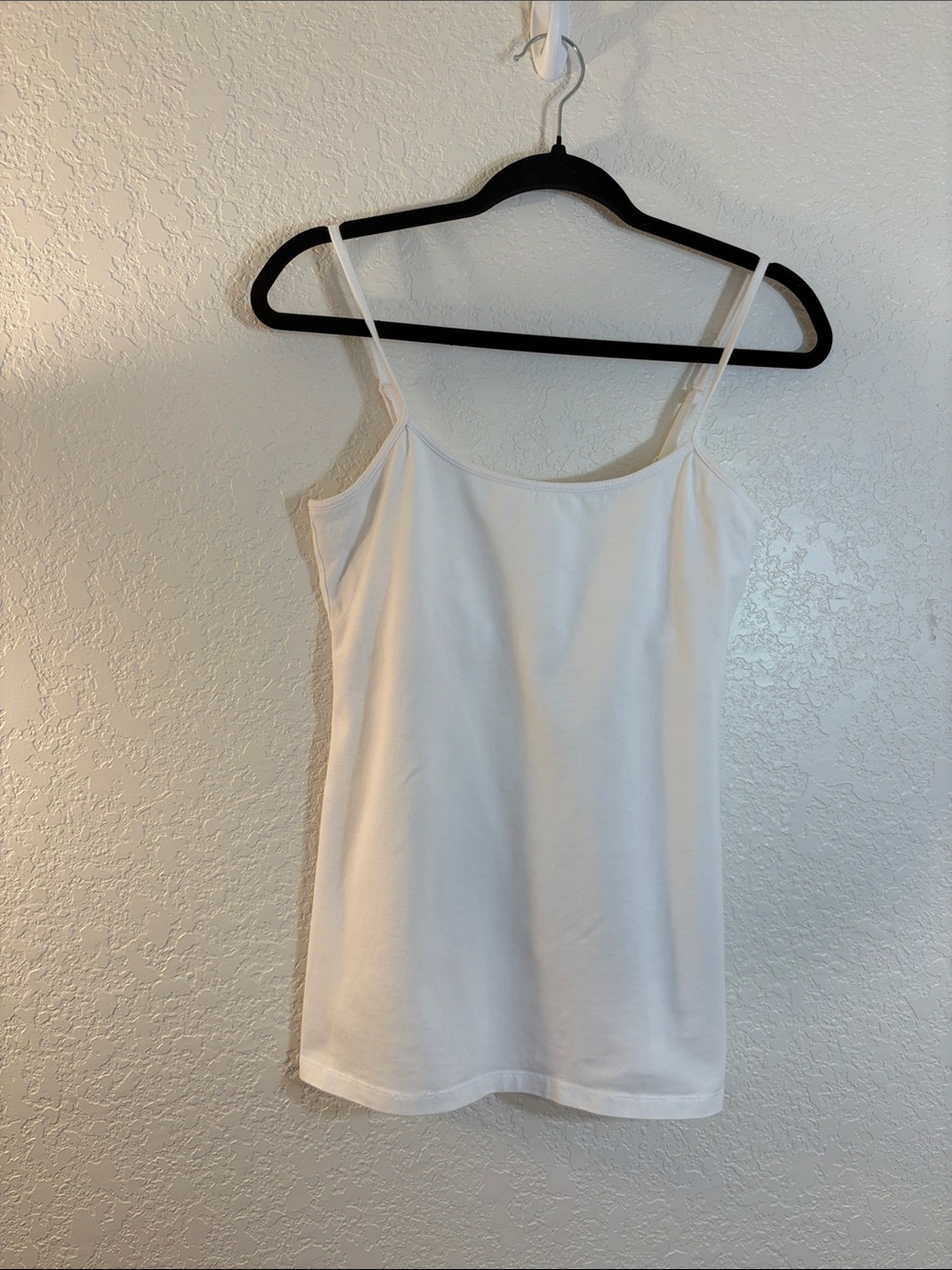 Sonoma White Slim Lift and Style Spaghetti-Strap Camisole